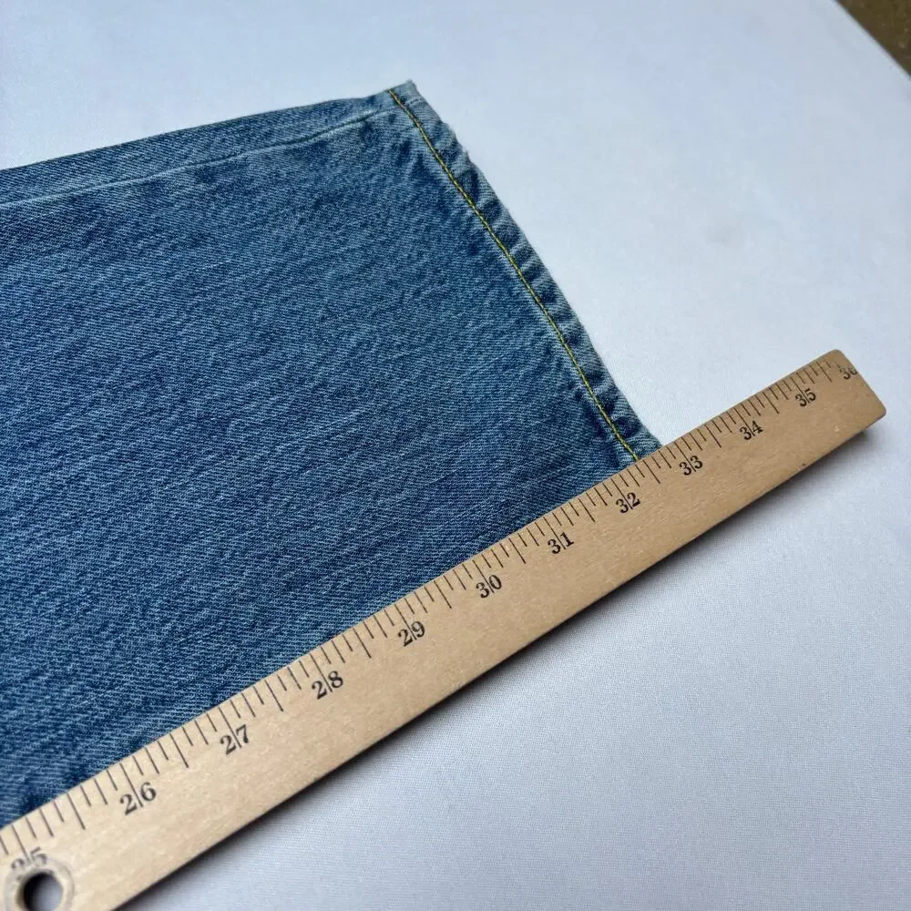 $185 Sid Mashburn Light Wash Denim 38x32 Slim Straight Jeans